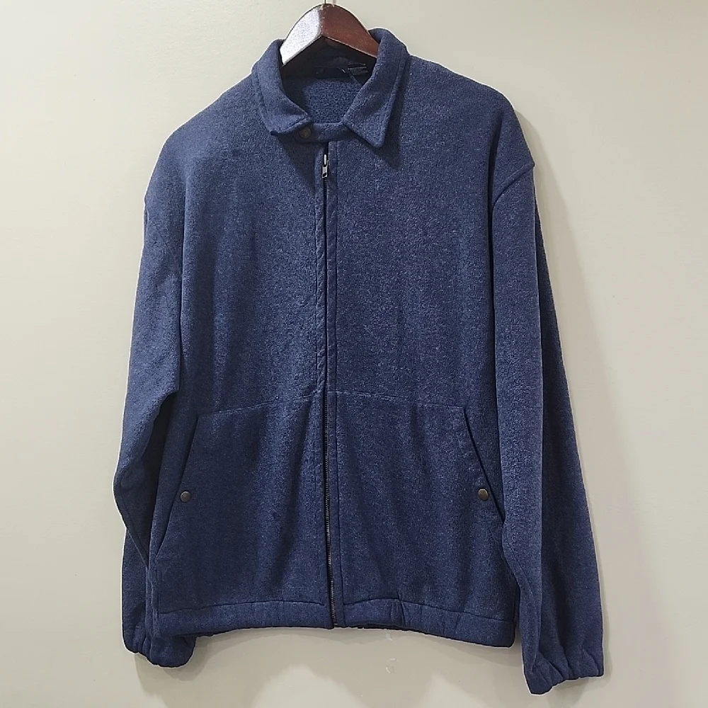 Van Heusen Men's Navy Zip-Up Sweater
